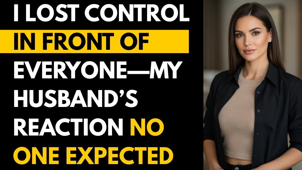 I Lost Control in Front of Everyone—My Husband’s Reaction No One Expected #cheatinggonewrong