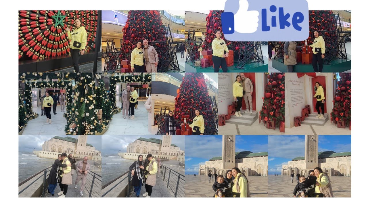 أول تسافيرة لكازة مع زوجي 😍🤩وأول مرة نمشي لموروكو مول واو 🤩😊زوجي عجبو الجو هنا ايات من الذكر الحكيم 