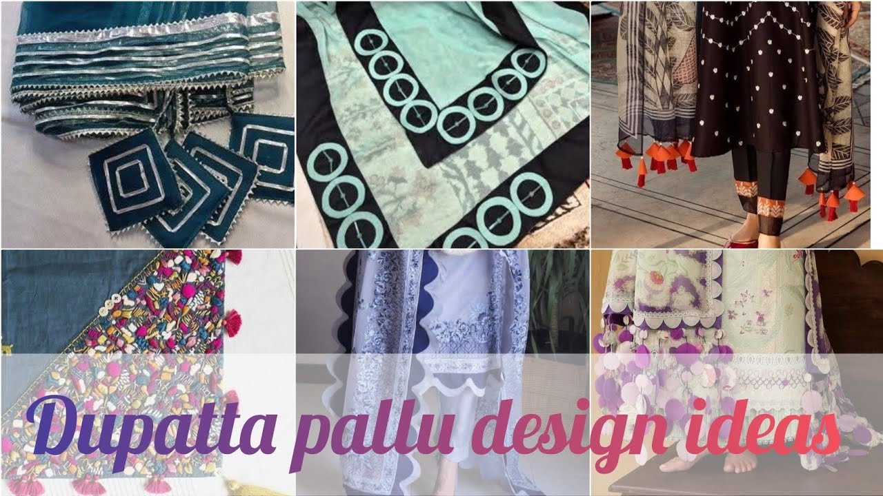 New dupatta design | dupatta designing idea for winter and eid | dupatta corner design