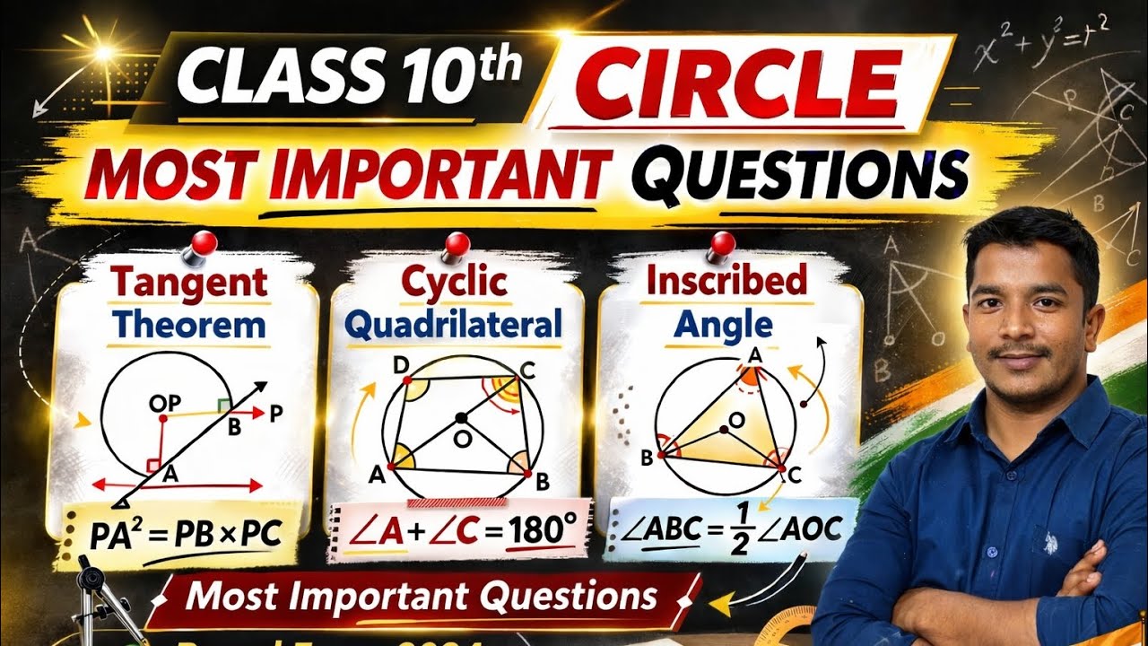 Circle One shot revision & IMP Question#Class10Maths2#Circles#OneShotRevision#MHBoard#SSCBoard2026