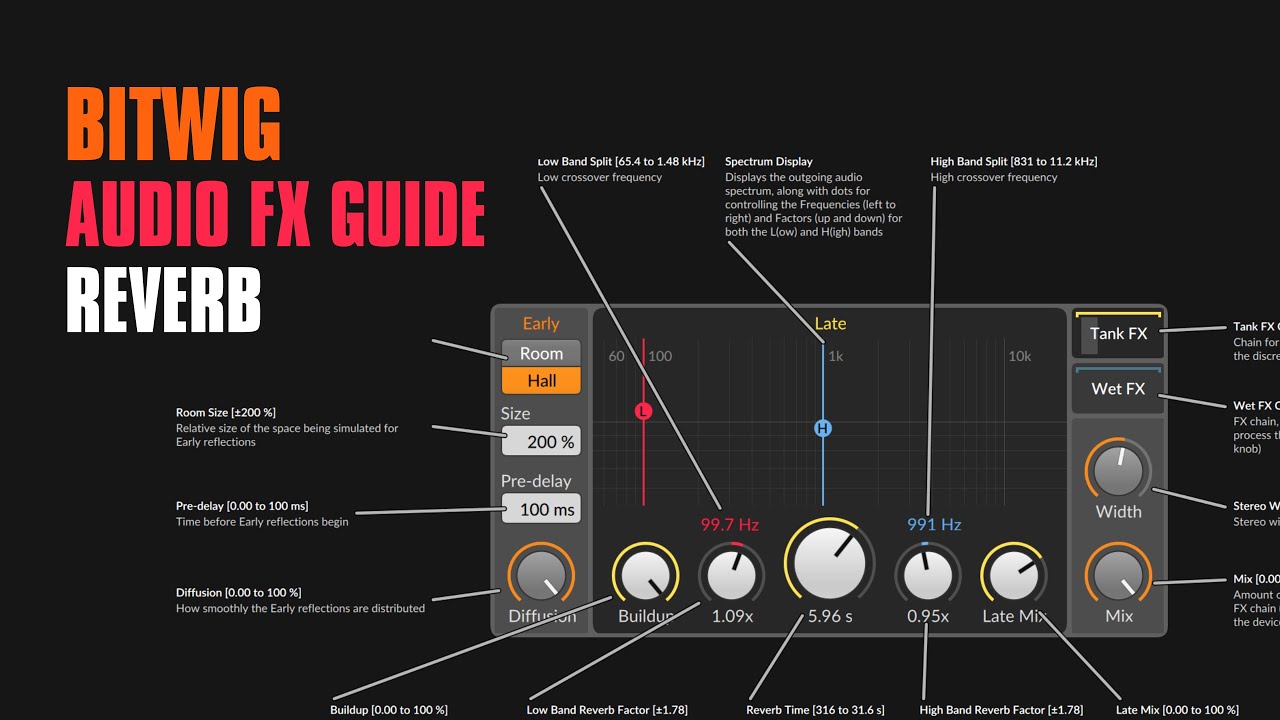 Reverb - Bitwig Audio FX Guide