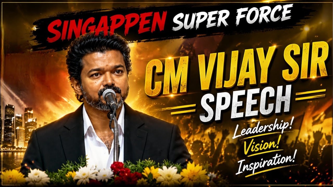 Cm vijay sir full speech || Singappen special force announcement 