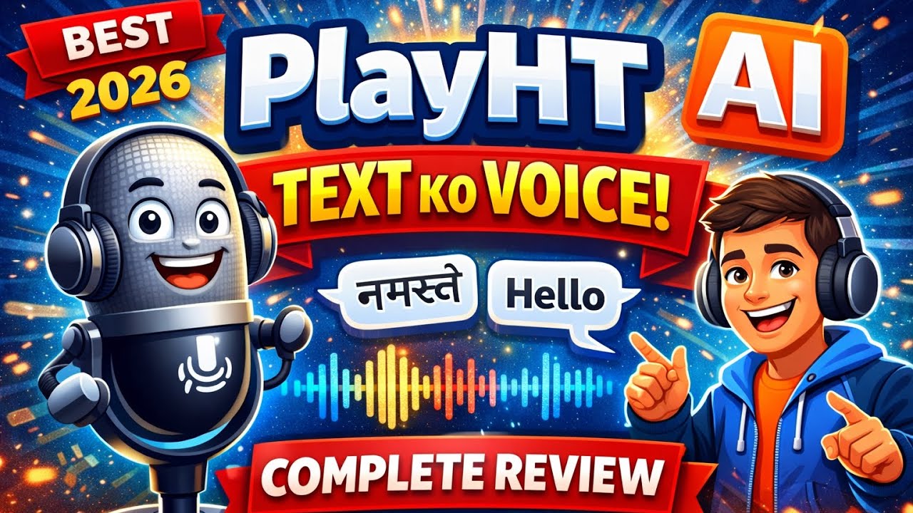 PlayHT AI Review 2026 🔥 | Text Ko Human Voice Me Badlo | Best AI Voice Generator Hindi