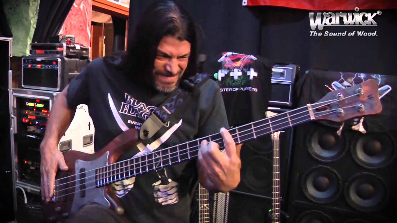 Robert Trujillo and his Warwick Custom Shop Rusty