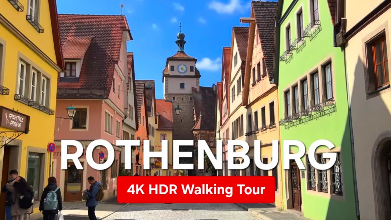 Rothenburg ob der Tauber 🇩🇪 Germany’s Most Beautiful Medieval Town | 4K HDR Walking Tour