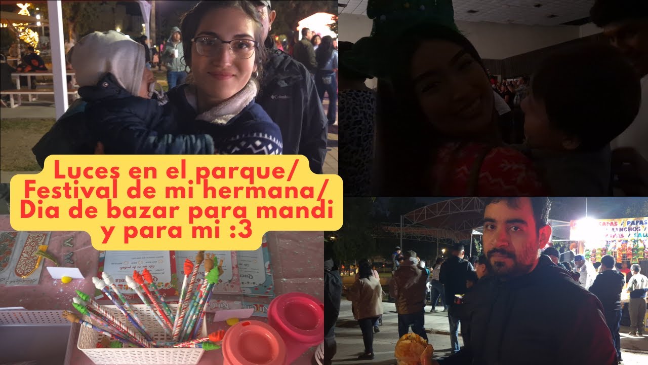 Vlog #25 Mi mamá me ayuda a grabar!!! Vamos al parque/ Festival de mi hermana/ Día de bazar