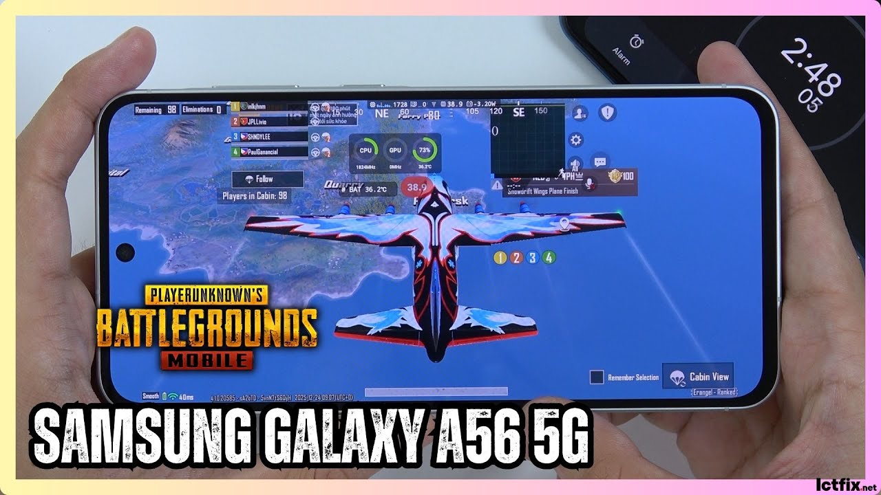 SAMSUNG GALAXY A56 5G PUBG Mobile Gaming Test | Exynos 1580 | 120Hz Display