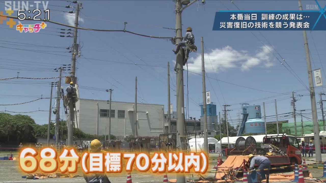 災害復旧の技術を競う「安全作業発表会」