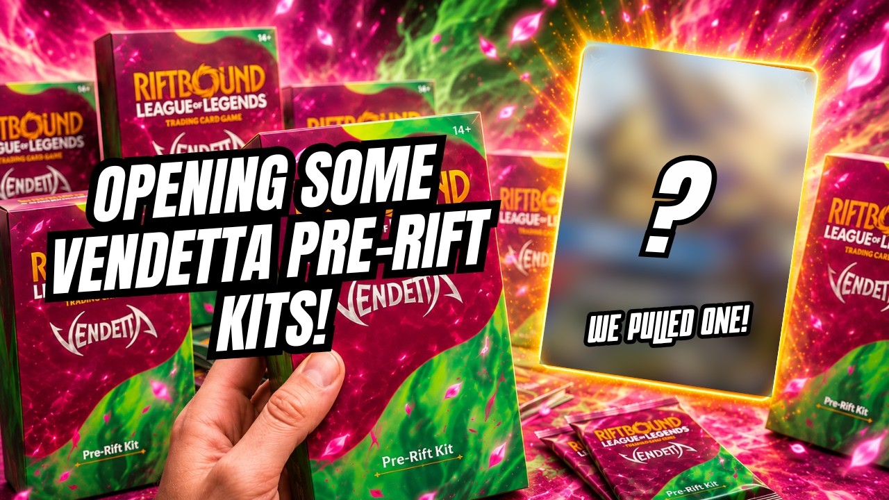Opening MULTIPLE Riftbound Vendetta Pre-Rift Kits... We Pulled an OVERNUMBERED Card!