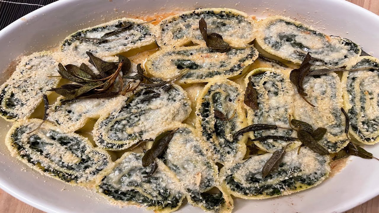 Uno strepitoso rotolo di spinaci e ricotta