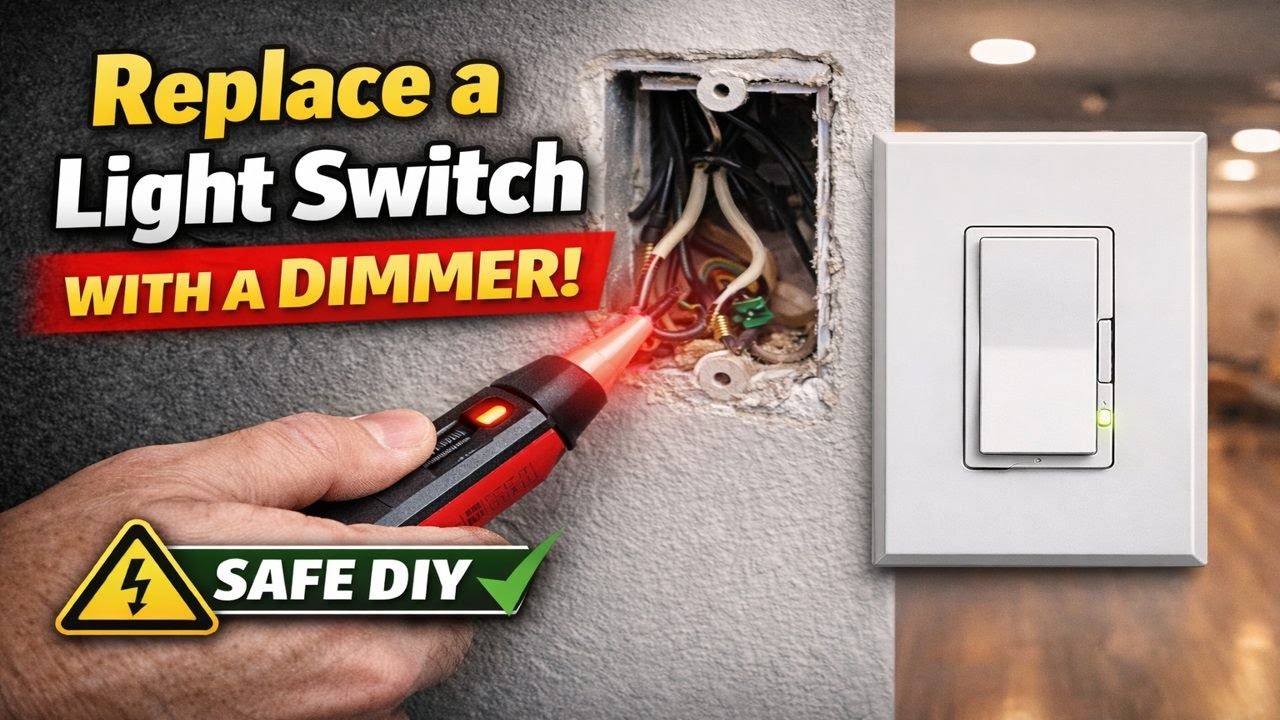 How to Replace a Light Switch With a Dimmer (Safe DIY Step-by-Step)