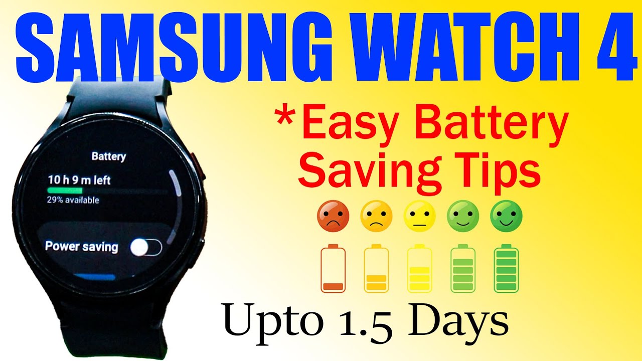 Советы по экономии заряда батареи Samsung Galaxy Watch 4 🔋