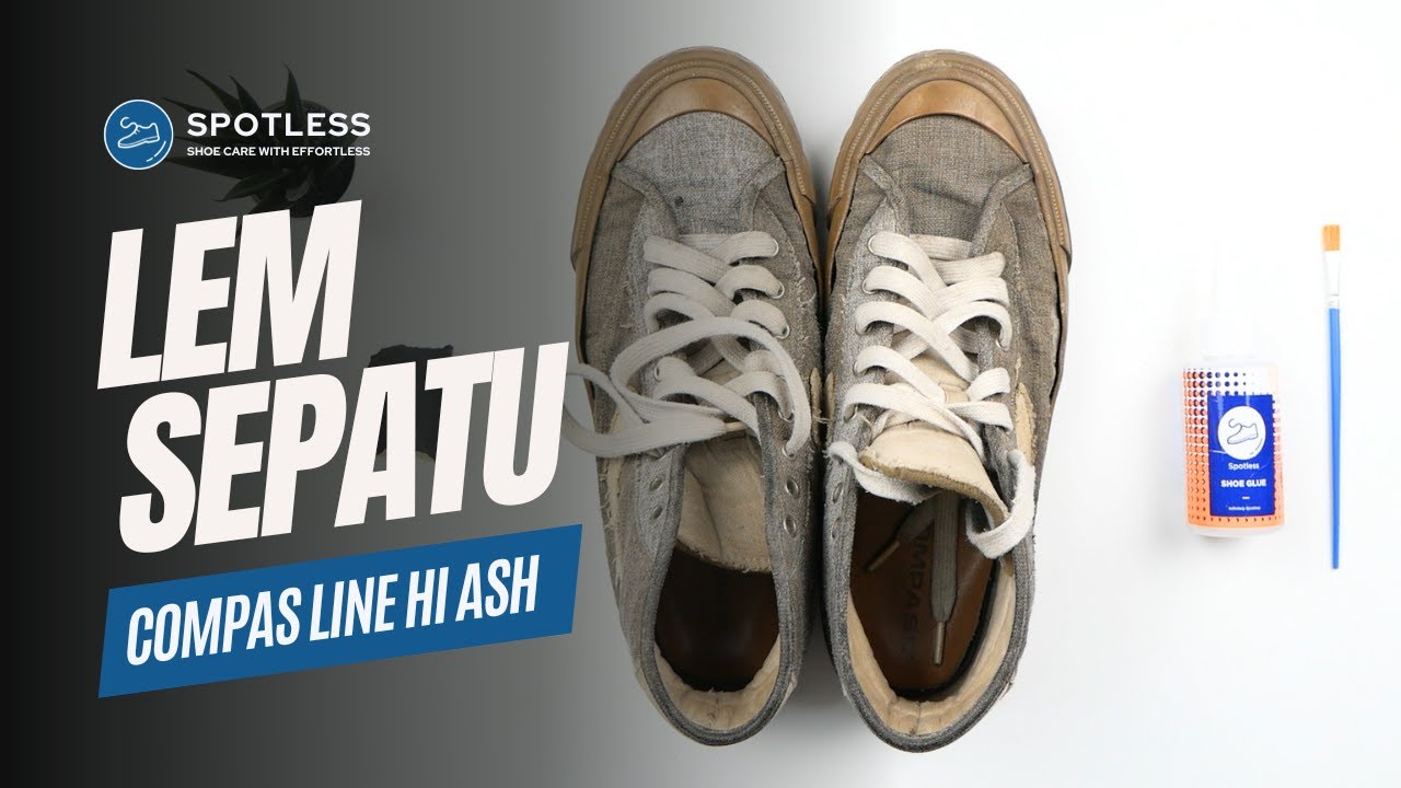 SEPATU COMPASS LINEN ASH SOLNYA JEBOL !