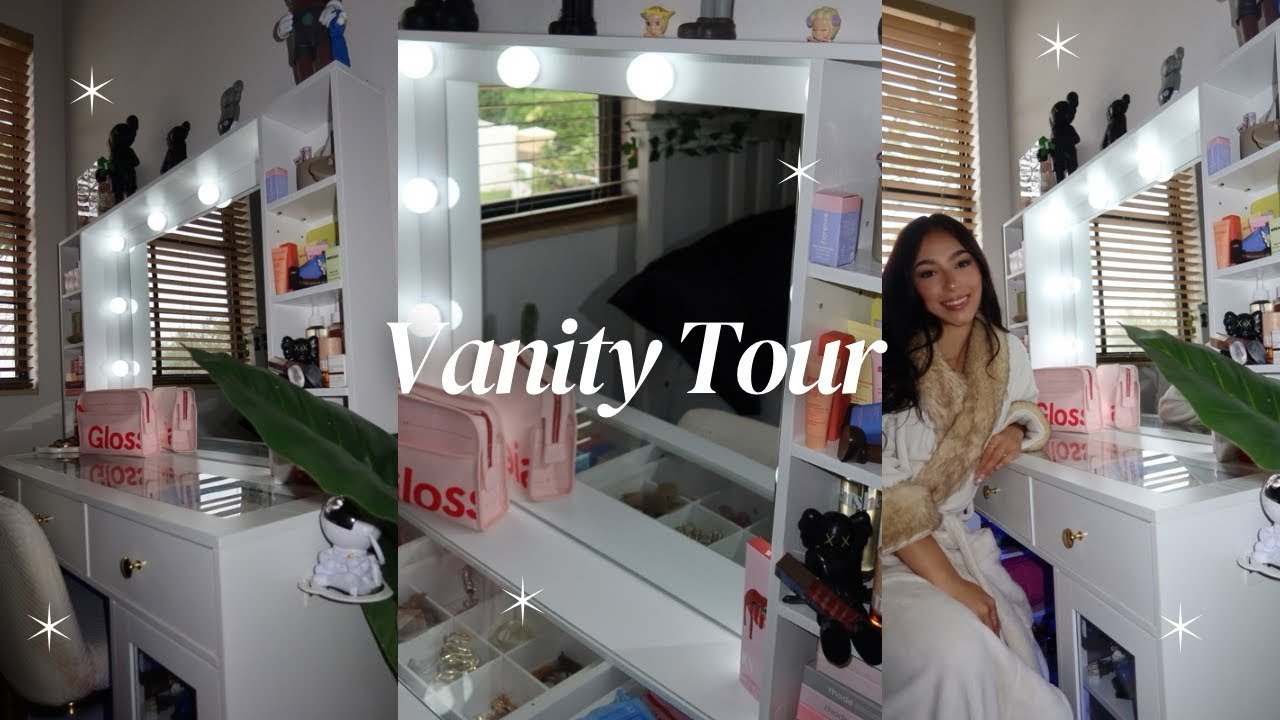 UPDATED VANITY TOUR | makeup and skincare collection 🪞🕯️