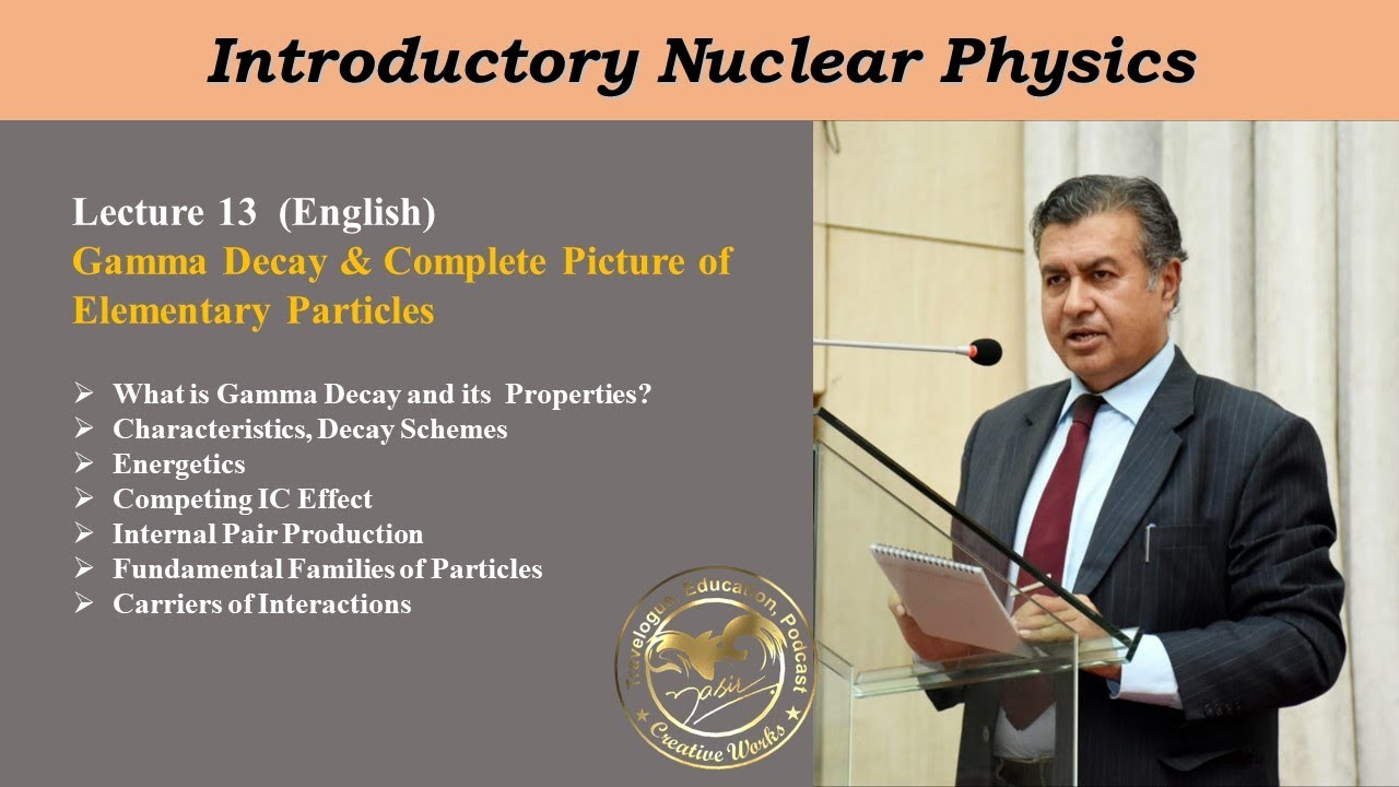 Lecture 13: Introductory Nuclear Physics I Gamma Decay | Complete Picture of Elementary Particles