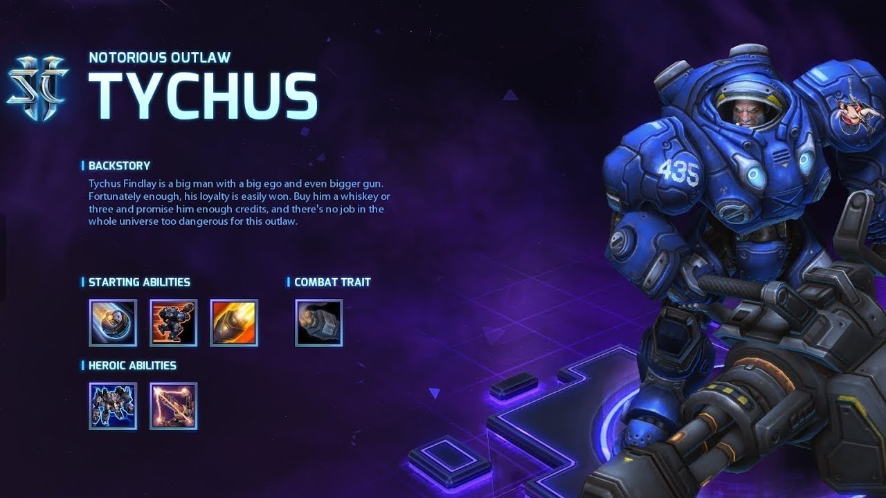 Heroes of the Storm: Обзор героя Tychus.
