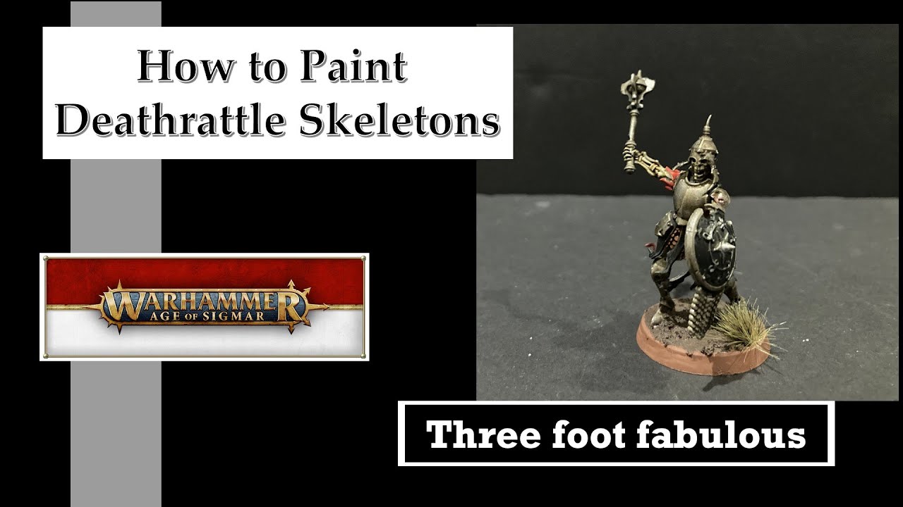 How to paint Soulblight Gravelords: Deathrattle Skeletons