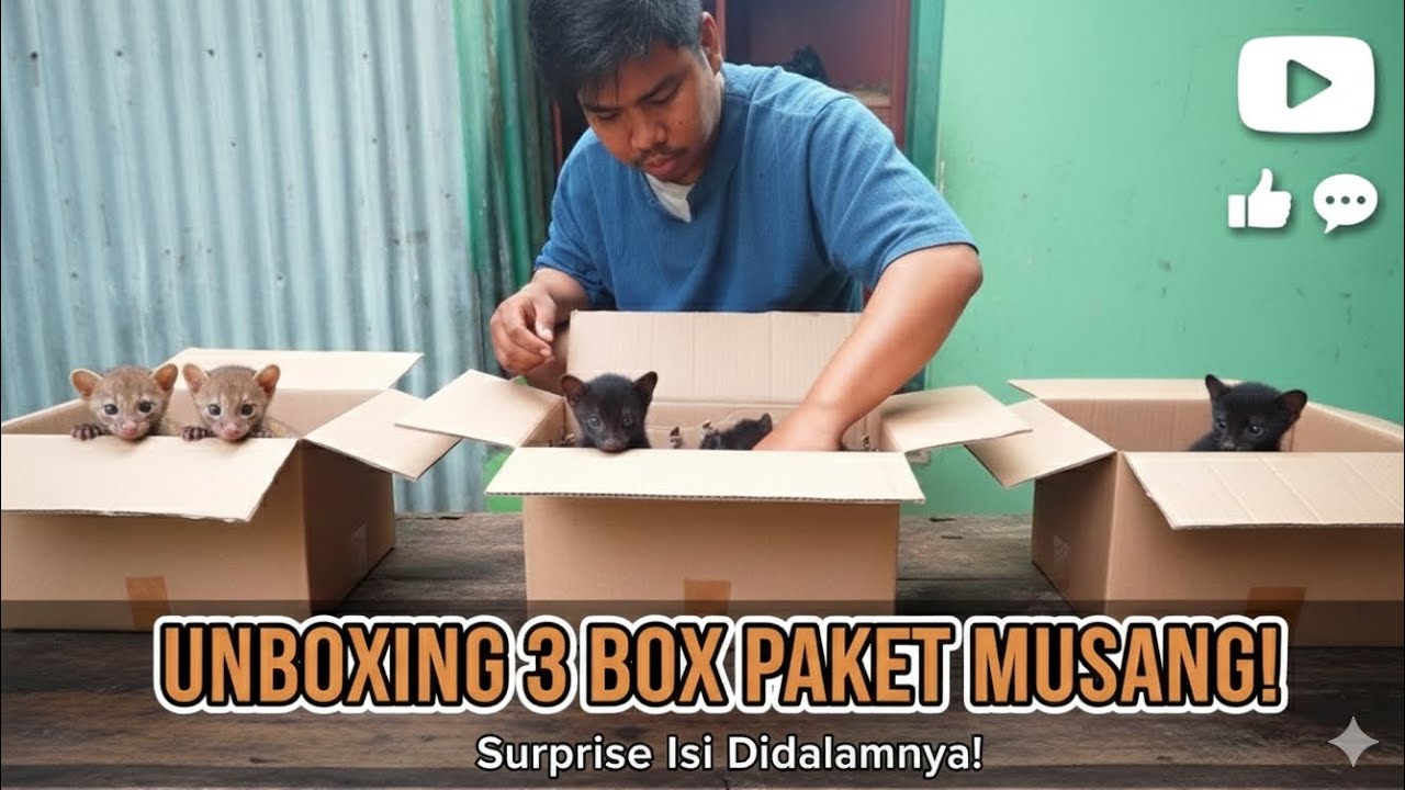 🛑UNBOXING 3 BOX PAKET MUSANG! Gak Nyangka Isinya Sebanyak Ini! 😍 