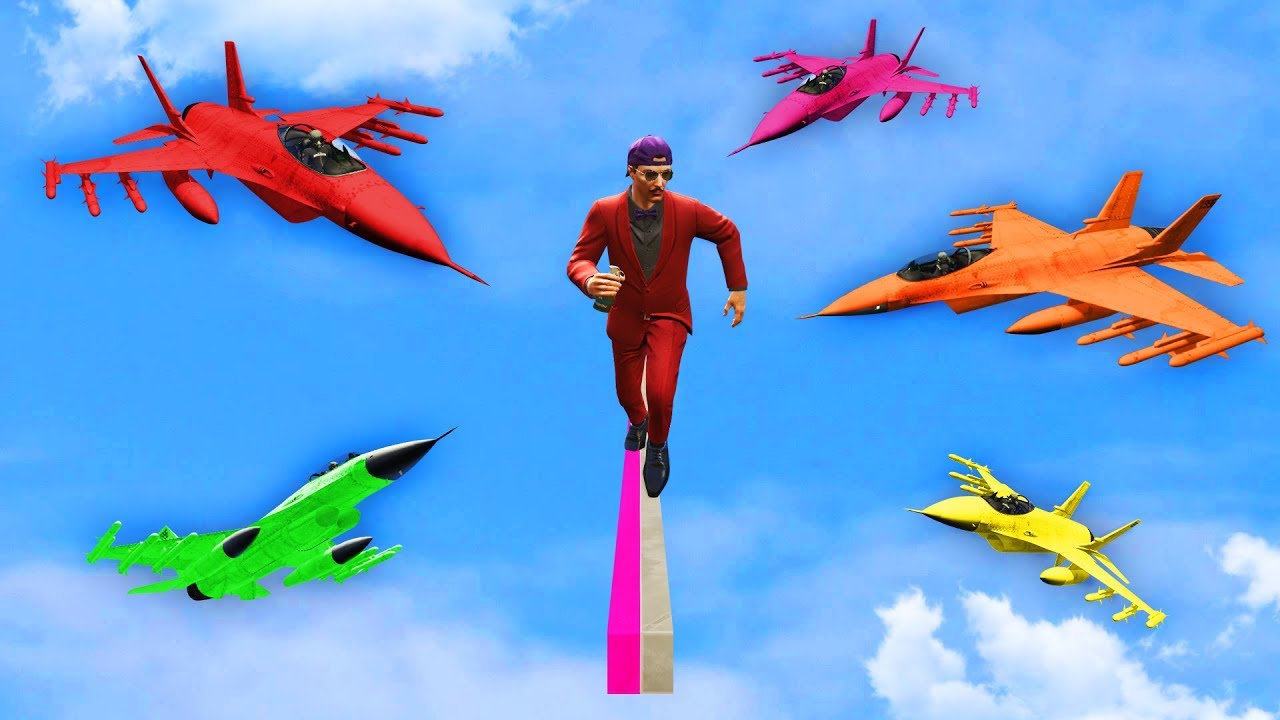 BRUTAL PLANES VS RUNNERS! (GTA 5 Funny Moments)