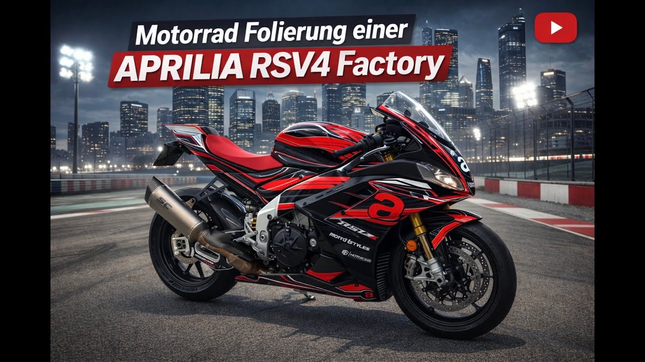 🔥 Neues Design für die Aprilia RSV4 Factory – Rennstrecken-Look by Moto Styles! 🏁