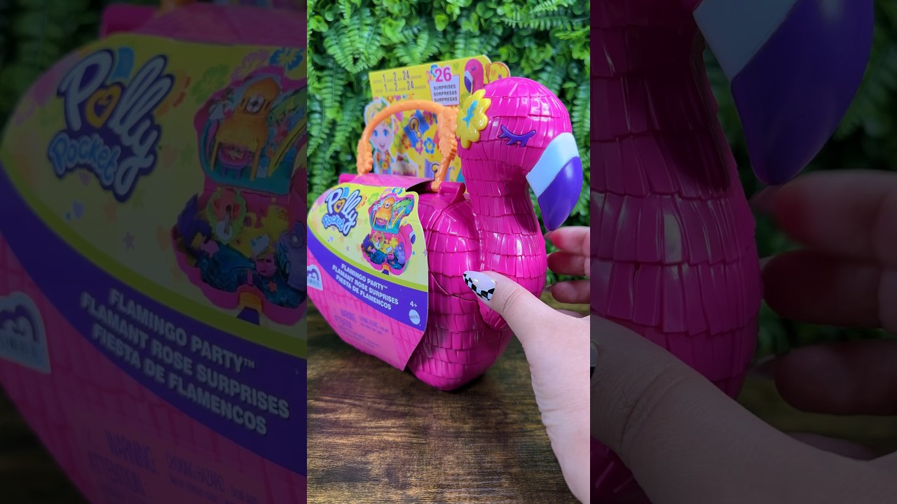 Satisfying & Unboxing Polly Pocket Flamingo Party | ASMR Videos (no talking) #mysteryunboxing