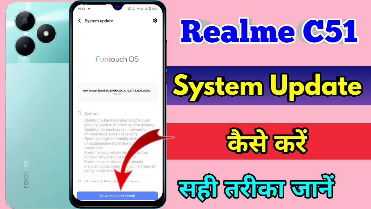 how to software update in realme c51, realme c51 update kaise kare