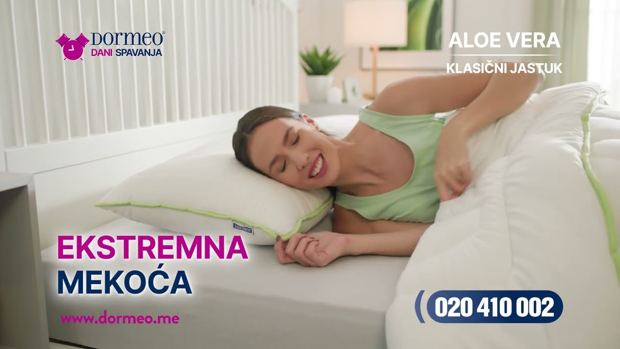 Dormeo Aloe Vera Klasični Jastuk - Samo 9.90 € - Samo danas 25.03!