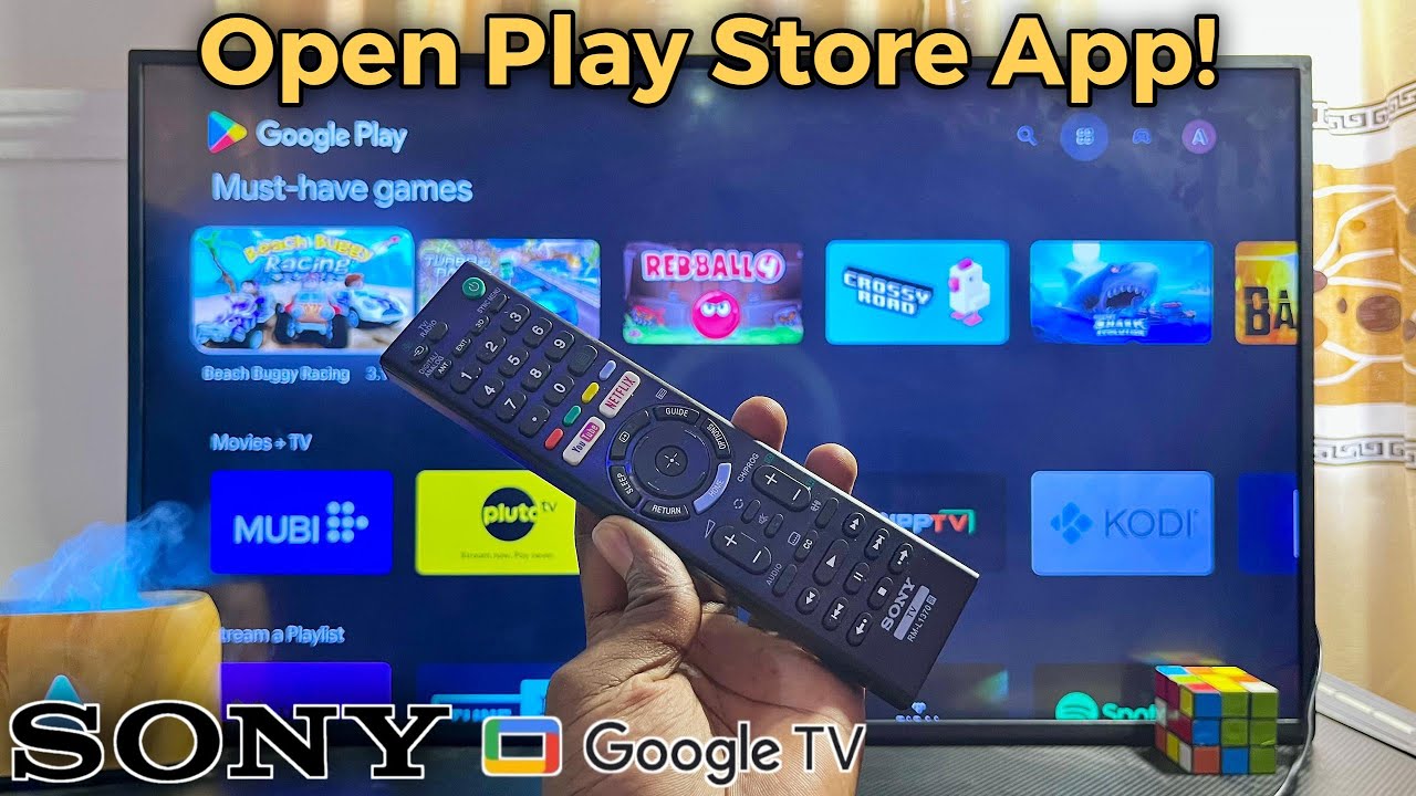 How to Open Google Play Store on Sony Google TV! [Find]