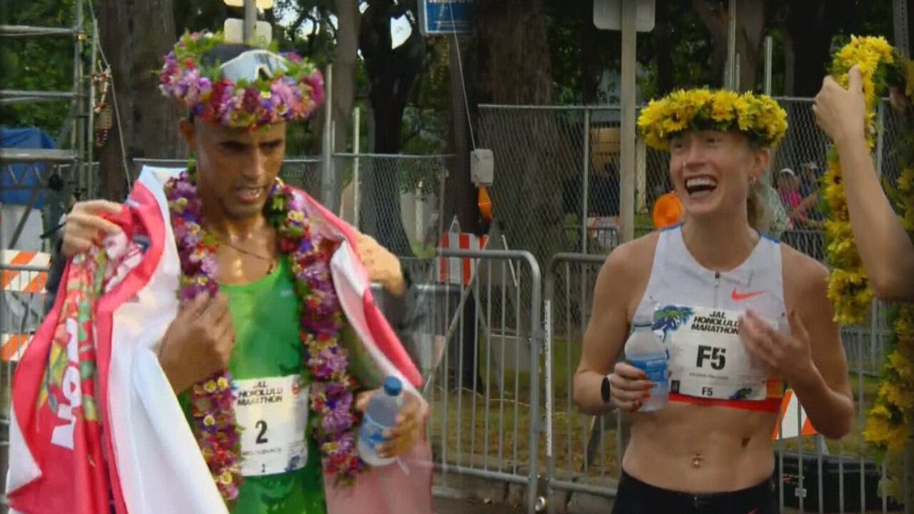 Rain soaked 2025 Honolulu Marathon produces pair of first-time winners