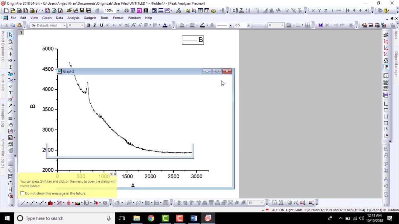 Performing Baseline Correction for FTIR and Raman Data with Origin