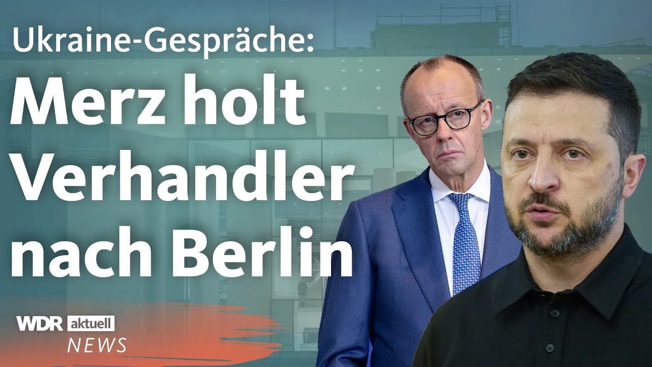 Ukraine-Friedensverhandlungen: Selenskyj trifft Merz, EU und NATO in Berlin | WDR aktuell