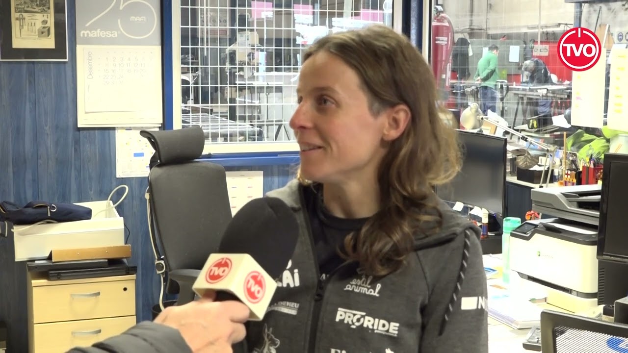 Carla Mas, campiona estatal de Bikejoring