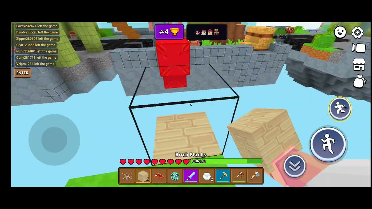 Casual skywars gameplay.