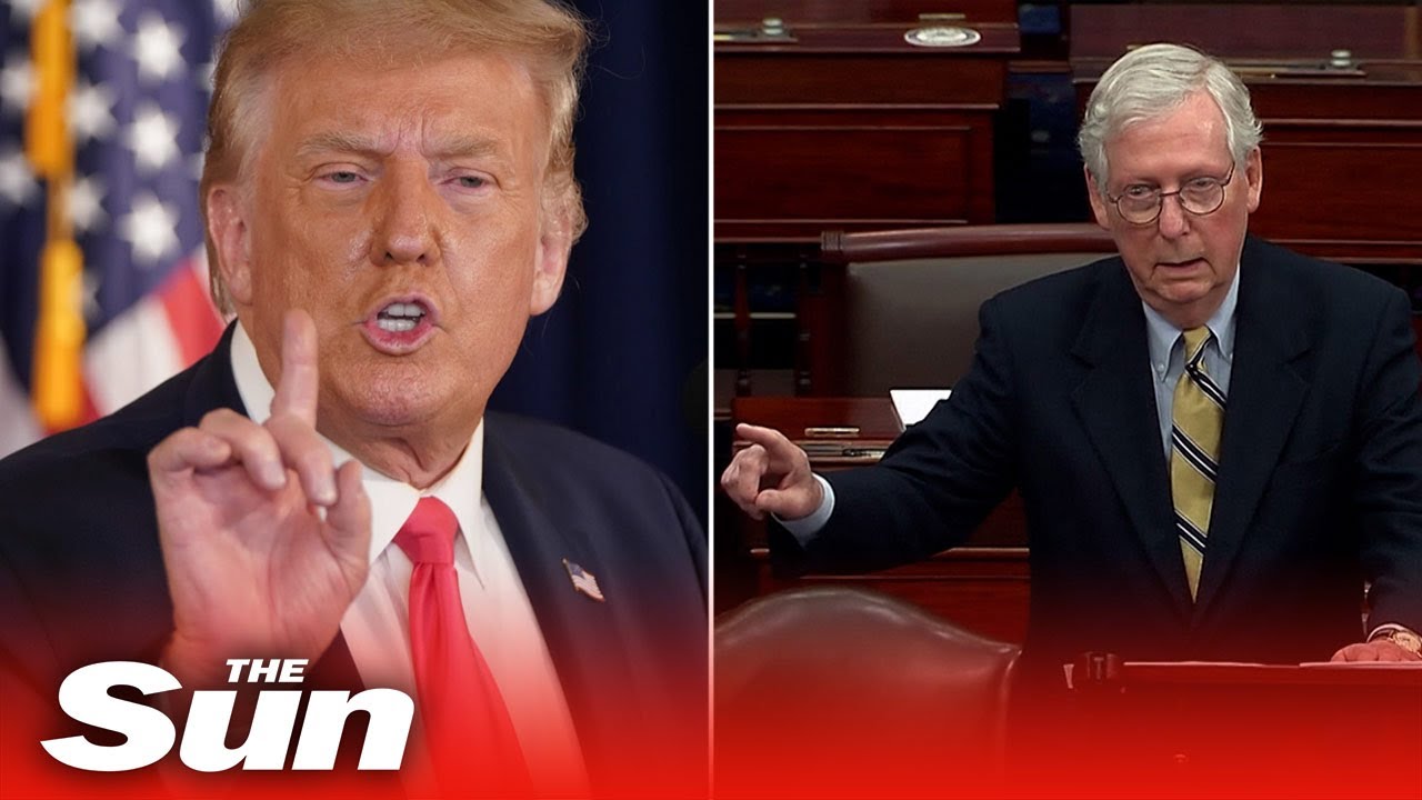 Mitch McConnell votes not to impeach Trump but slams former president over Capitol riots