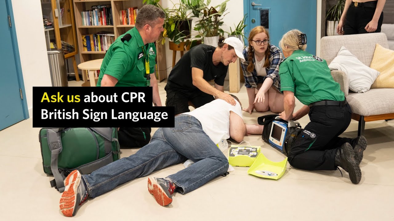 A British Sign Language Emergency First Aid Film - Learn CPR