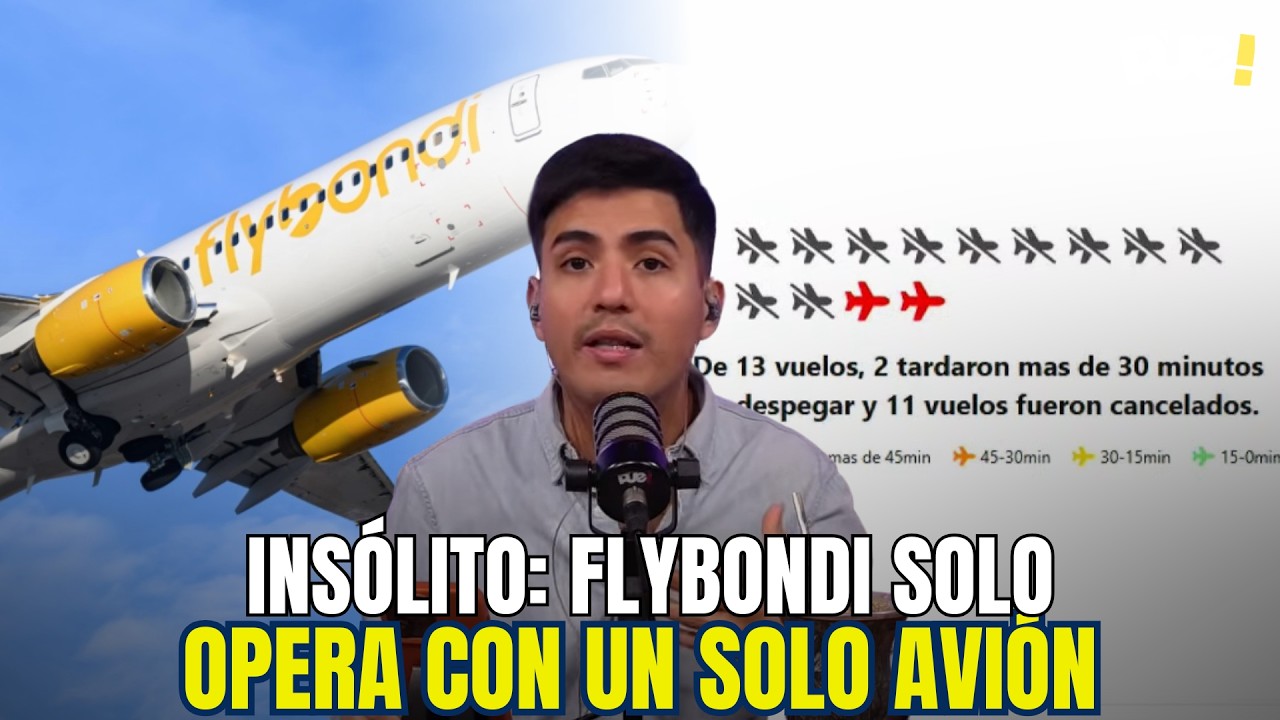 FLYBONDI UN DESASTRE: opera con UN SOLO AVI&Oacute;N y CANCELA todos los vuelos