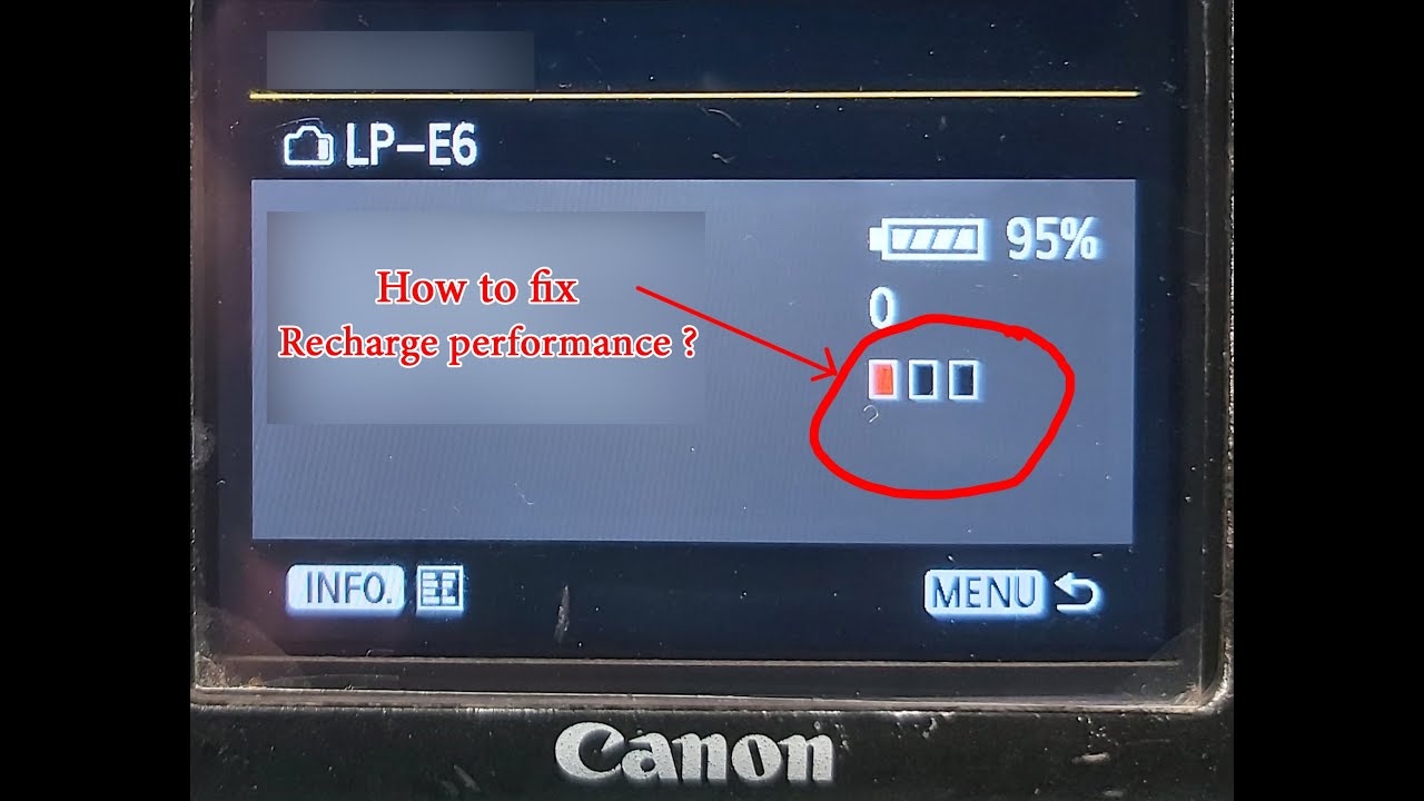 How to refurbish LP-E6 battery. #canonLPE6