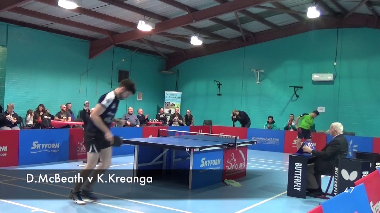 ETTU Cup 2017 - David McBeath v Kalinikos Kreanga