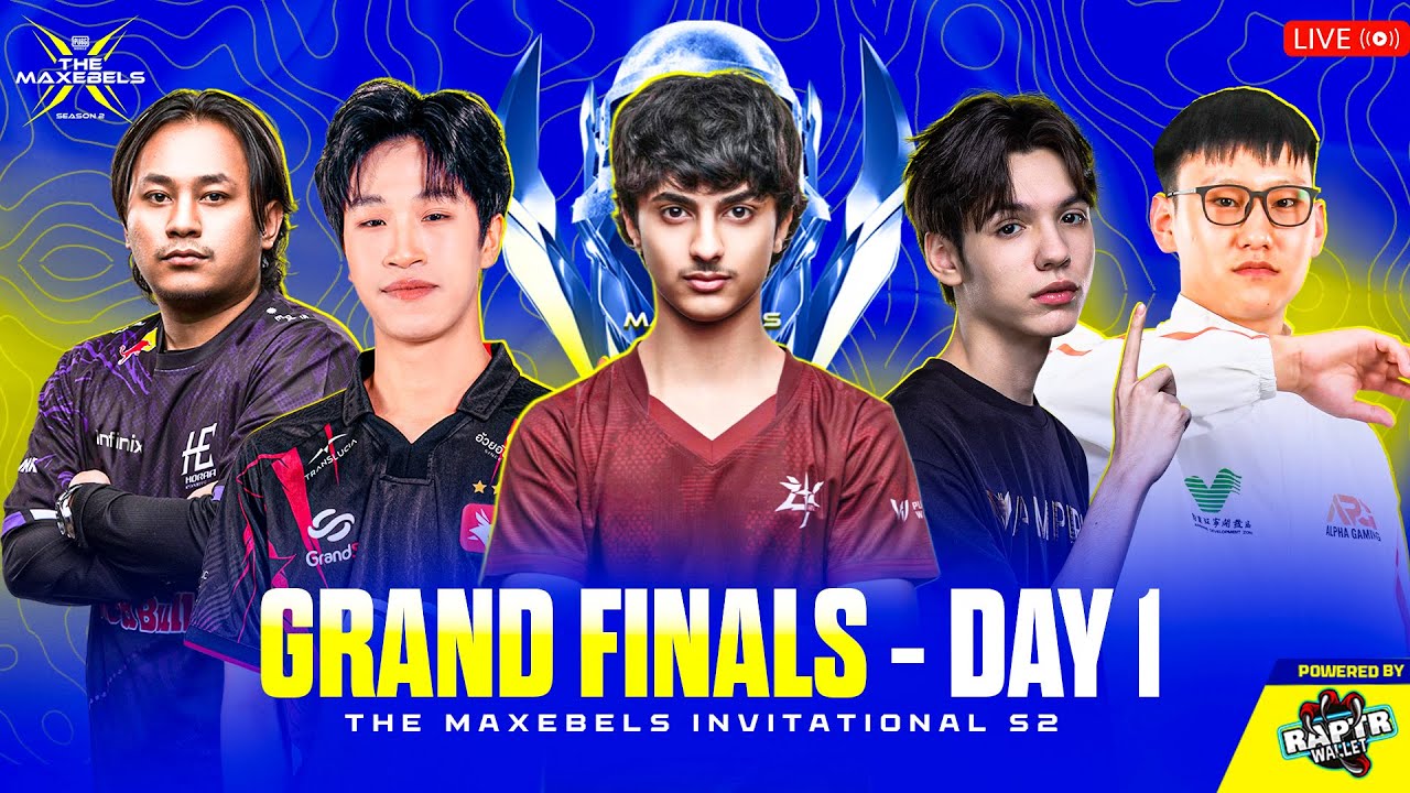 [ENG] PUBGM THE MAXEBELS INVITATIONAL S2 | DAY 1| POWERED BY RAPTR WALLET Ft. #4T #VPE #YG #DRX