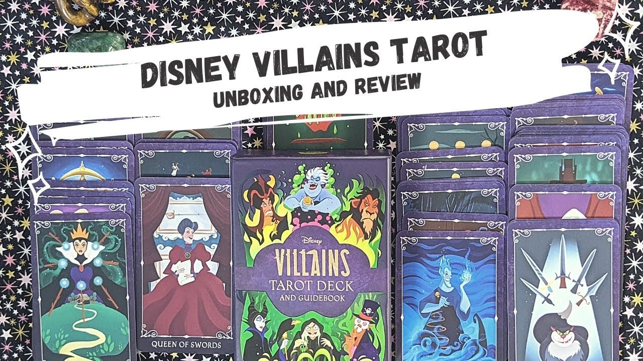 Disney Villains Tarot Deck 🍎 Unboxing, Deck Walkthrough, and Review 🔮 Every Card Revealed