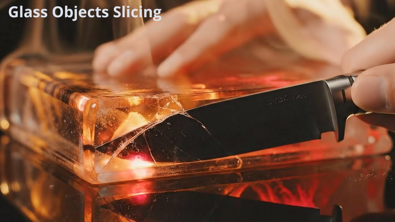 ASMR Glass Cuts Compilation.