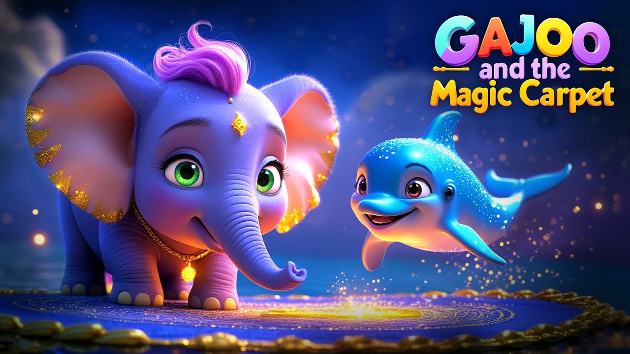 Elephant&rsquo;s Magical Carpet Adventure 🐘 | English Moral Stories | Bedtime Stories #kidsstories