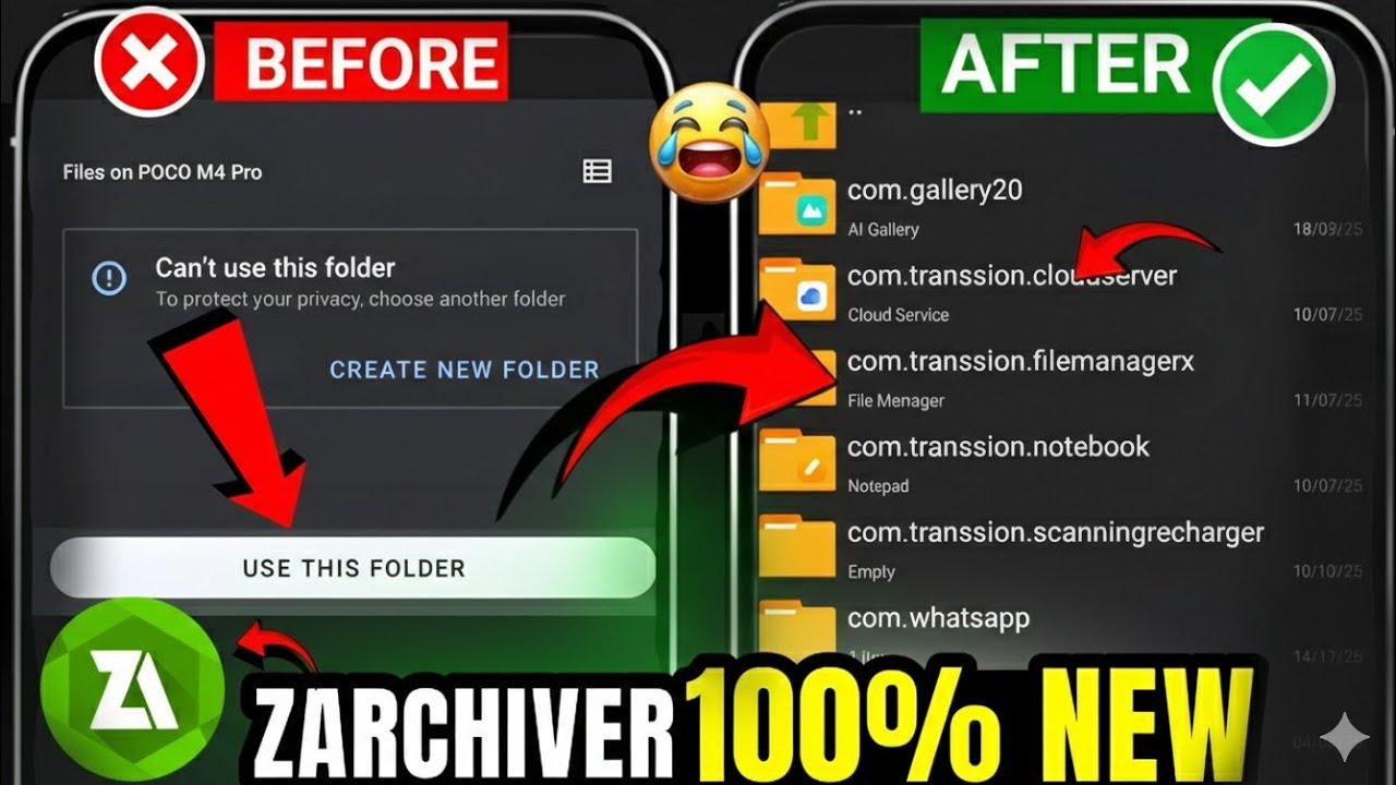 Zarchiver Can't Use This Folder | How To Fix Can't Use This Folder | Can't Use This Folder 