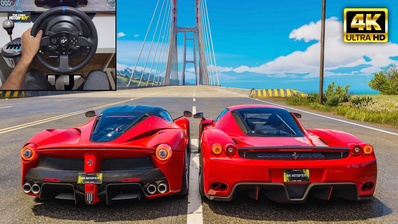 Ferrari LaFerrari & Ferrari Enzo | The Crew Motorfest Thrustmaster T300RS + TH8A Shifter - Gameplay
