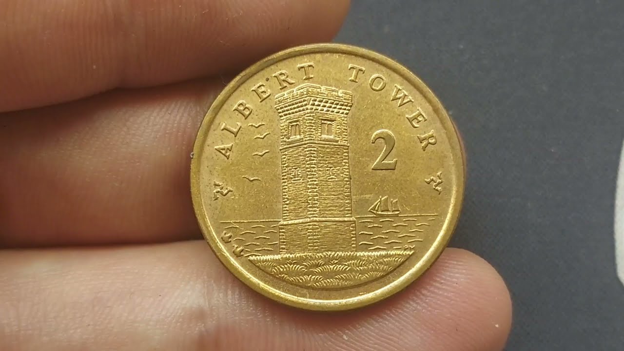Isle of Man 2005 2p 2 pence coin ALBERT TOWER