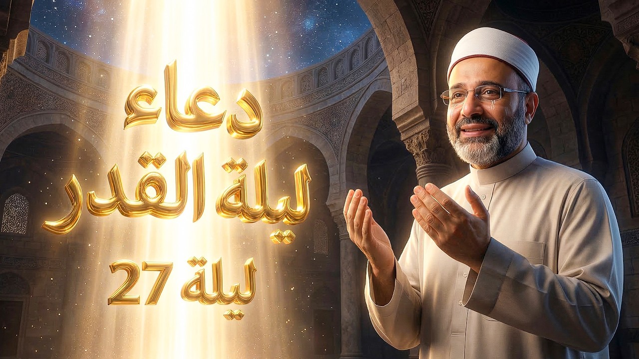 🚨(دعاء ليلة القدر ليلة 27 رمضان مكتوب ومسموع) شغل هذا الدعاء في بيتك مستجاب الآن بإذن الله