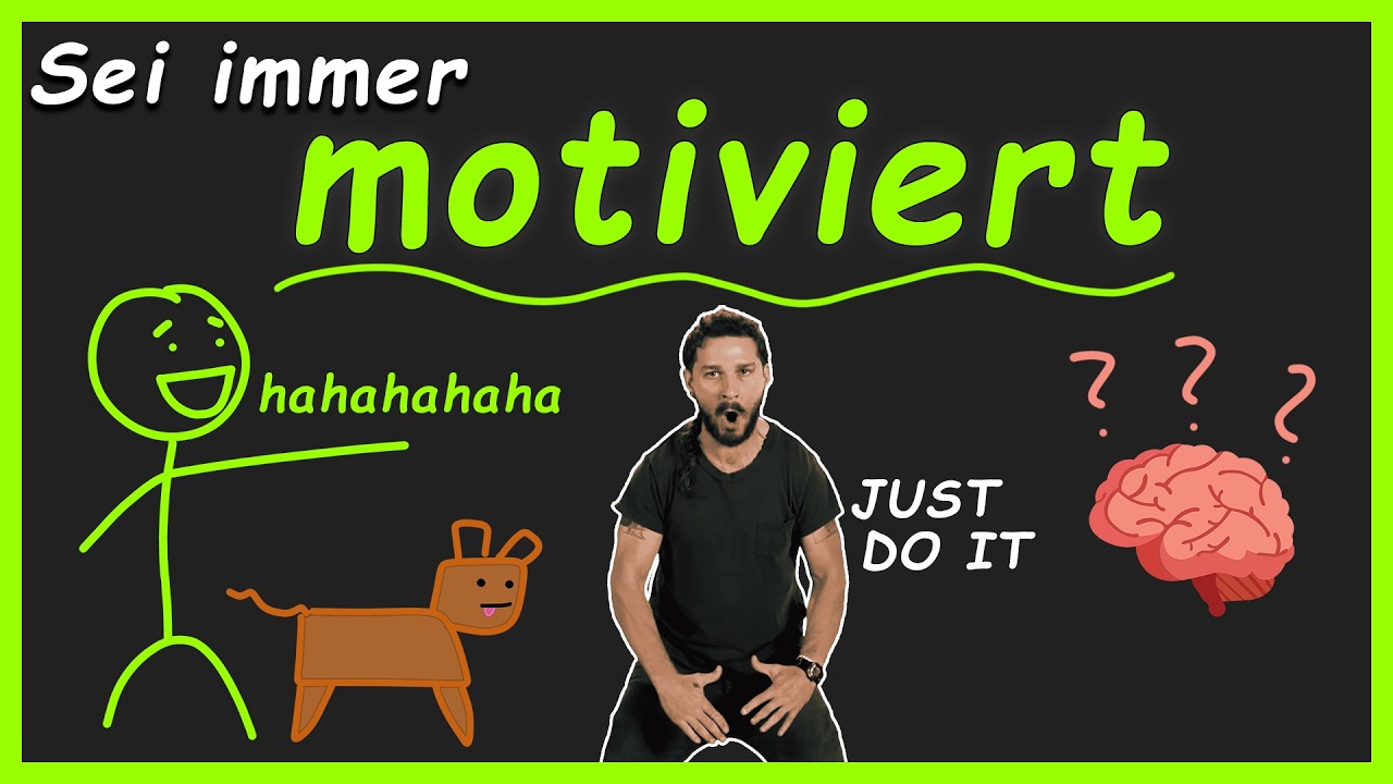 Nie wieder unmotiviert sein ist ultra einfach.