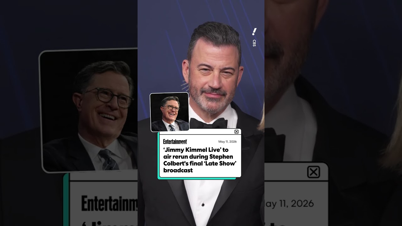 'Jimmy Kimmel Live' to air rerun during Stephen Colbert's final 'Late Show' broadcast