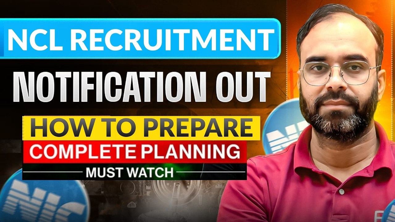 NCL RECRUITMENT 2026 | HOW TO PREPARE 🔥|  #electrical #sureshsir #NCLRECRUITMENT
