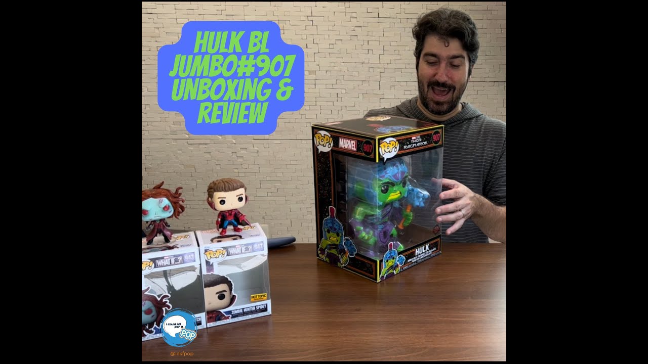 Funko Pop Hulk Black Light Jumbo #907 Unboxing & Review Target